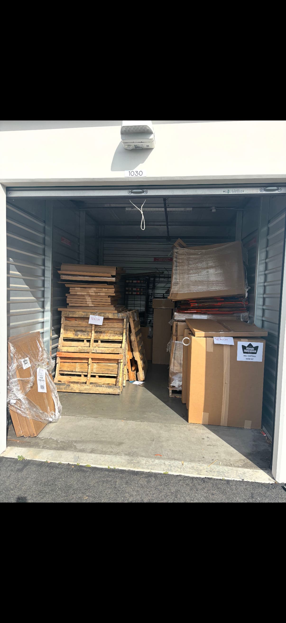 Project Storage Unit Cleanout and Cardboard Removal in Irvine CA image