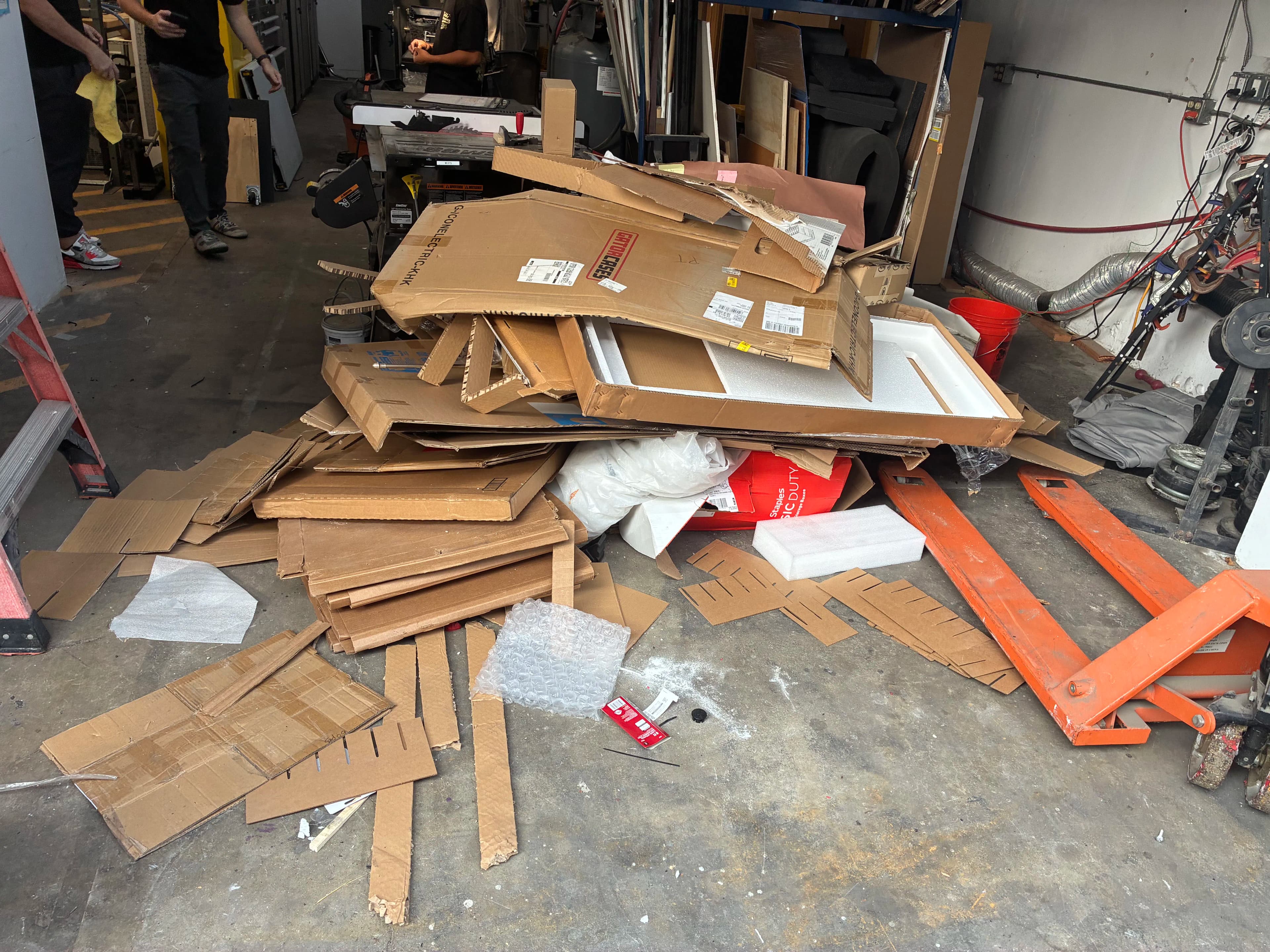Project Commercial Shop Clean-Out Turns Cluttered Floor Into Clear Working Space image
