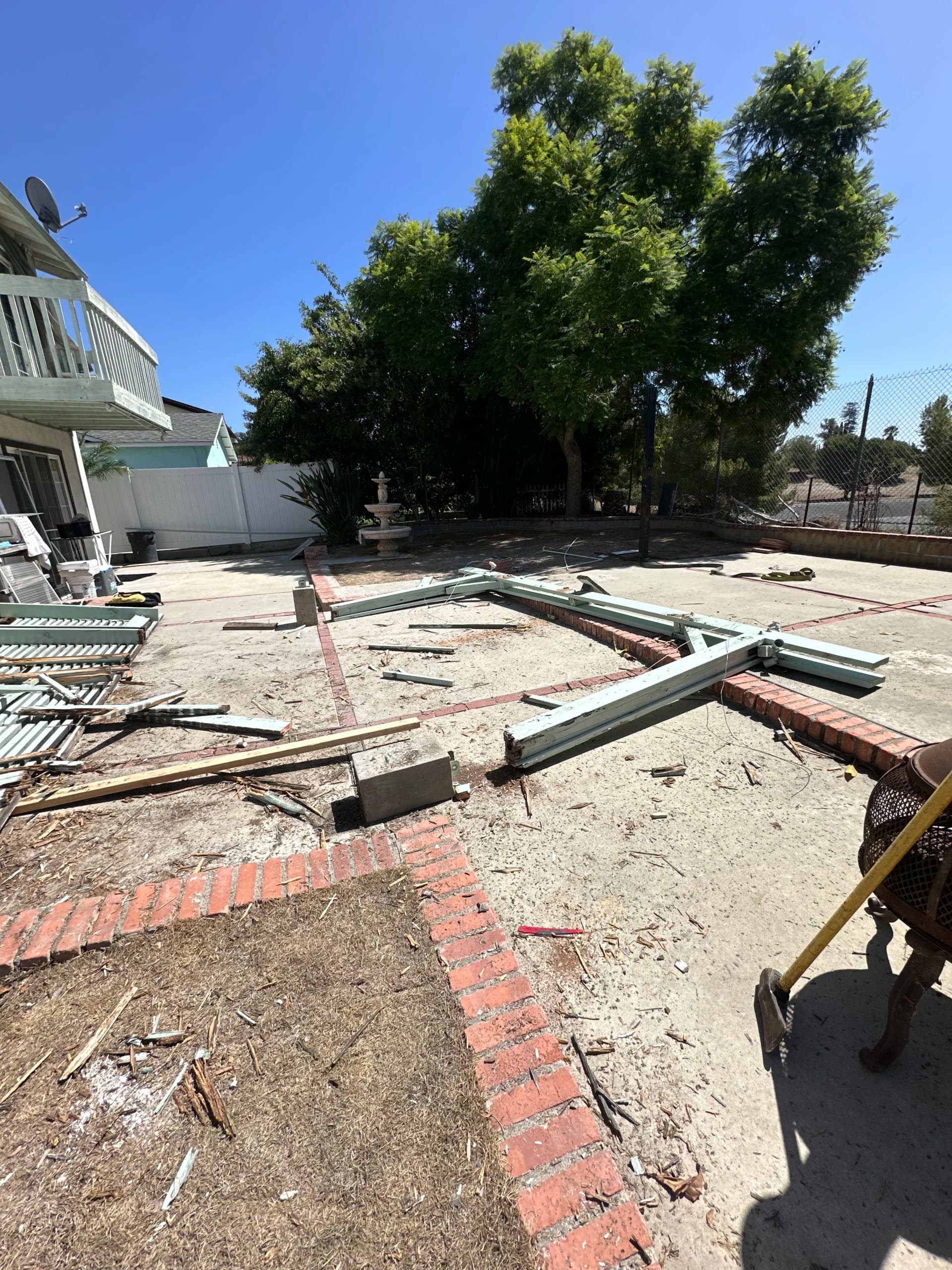 Gallery photos for Old Deck Torn Down and Cleared Out in Pasadena: Image #1