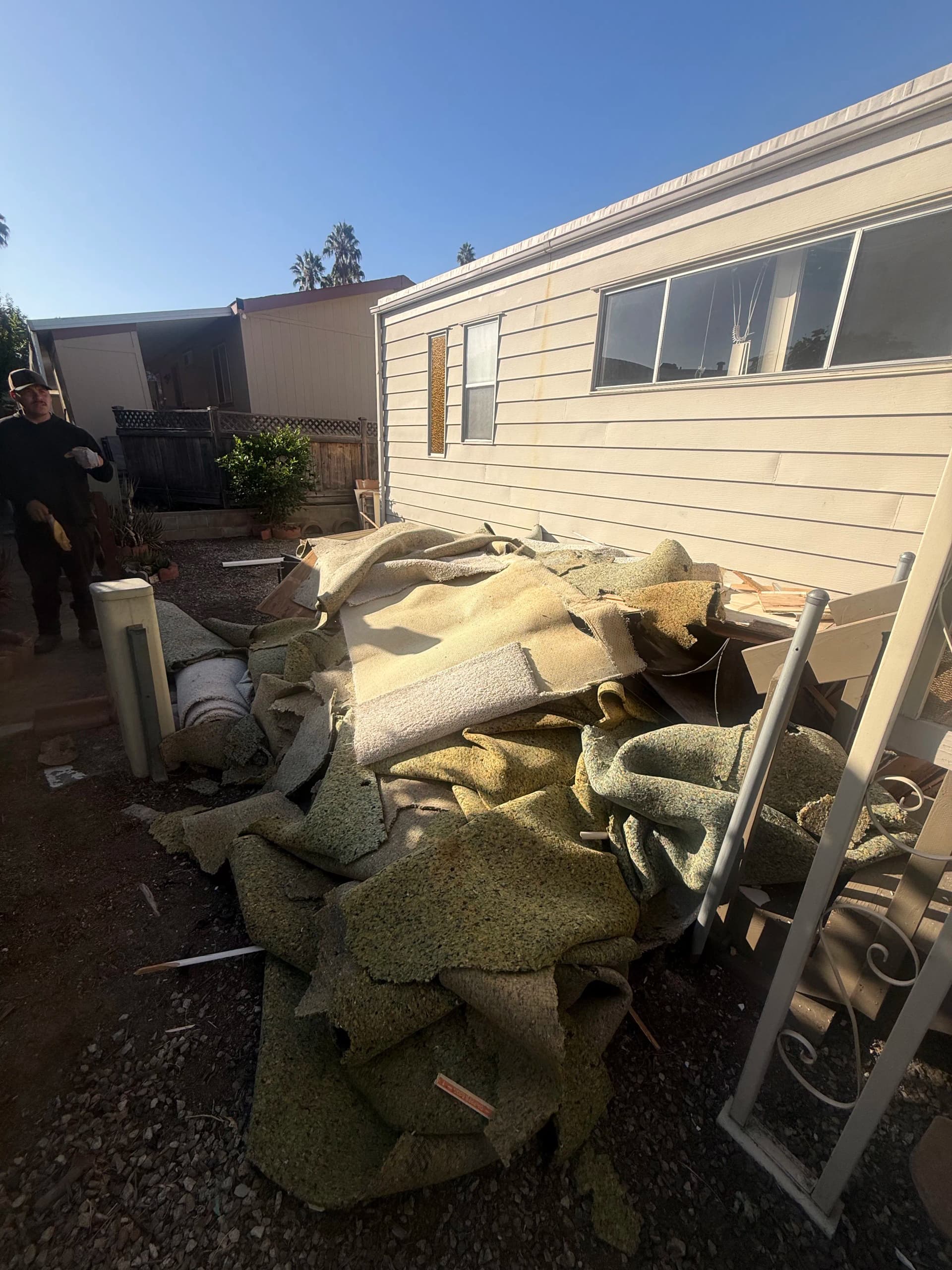 Old Carpet and Flooring Debris Hauled Away in West Covina image